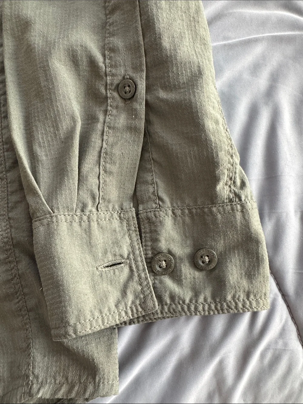 The North Face Olive Green Military-Style Shirt Jacket